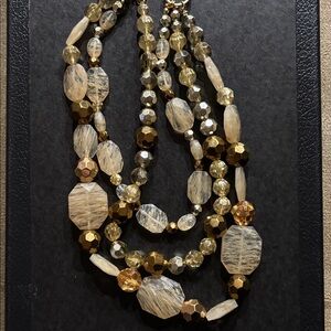 Elegant Multi-Strand Beaded Necklace